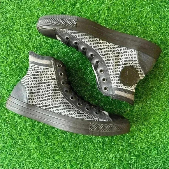 🍀New Converse Chuck Taylor All Star Ctas Hi Black / Black - Picture 2 of 7